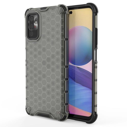 Honeycomb Case armor cover with TPU Bumper for Xiaomi Redmi Note 10 5G / Poco M3 Pro black, Hurtel 5907769326967 5907769326967