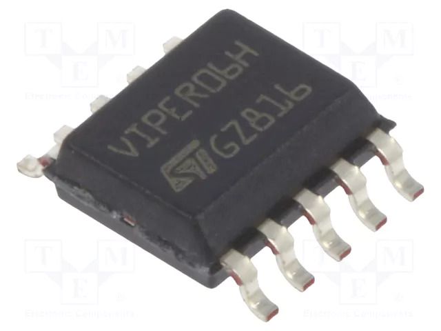 IC: driver; buck,flyback; AC/DC switcher,PWM controller; SSO10 STMicroelectronics VIPER06HS