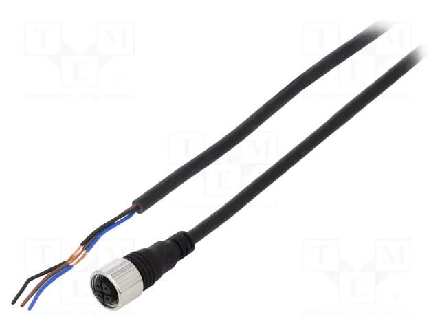 Cable: for sensors/automation; M12; PIN: 3; straight; 2m; plug; CI AUTONICS CID3-2