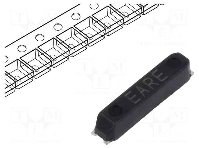 Resonator: quartz; 32.768kHz; 12.5pF; SMD; 6.9x1.4x1.4mm YIC 32.768K12.5PI/6914