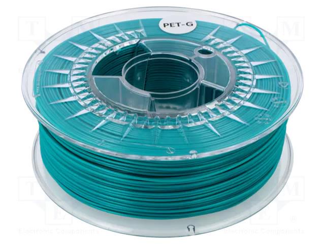 Filament: PET-G; Ø: 1.75mm; emerald-green; 220÷250°C; 1kg DEVIL DESIGN DEV-PETG-1.75-EG