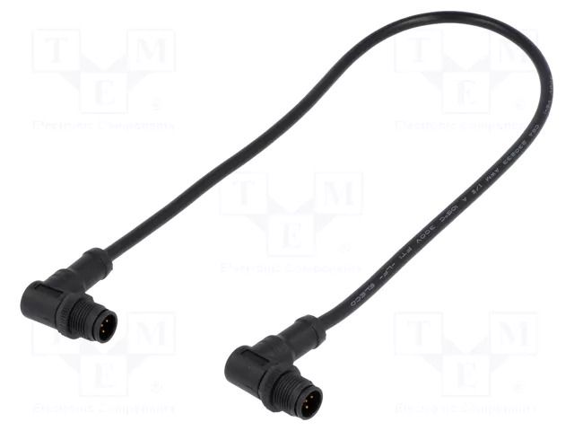 Cable: for sensors/automation; PIN: 5; with plastic nut; plug; 60V AMPHENOL LTW MSAP05MRSAPMRSDA05