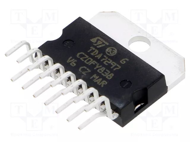 IC: audio amplifier; Pout: 30W; stereo; 6.5÷18VDC; Ch: 2 STMicroelectronics TDA7297