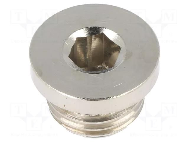 Protection cap; max.100bar; nickel plated brass; Thread: G 1/4" PNEUMAT 3015-1/4