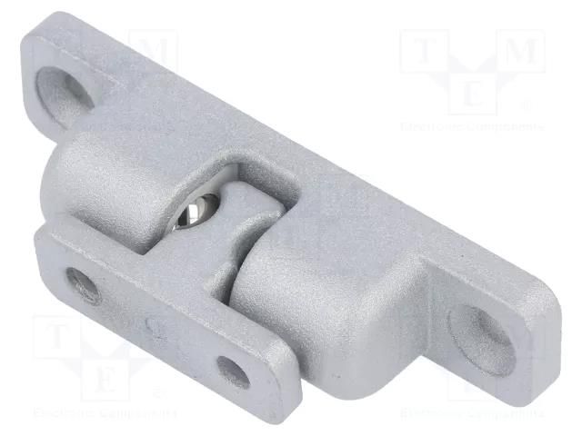Ball catches; W: 14.5mm; L: 68mm; cast zinc; silver; 50N ELESA+GANTER GN4490-ZD-68-1-SR