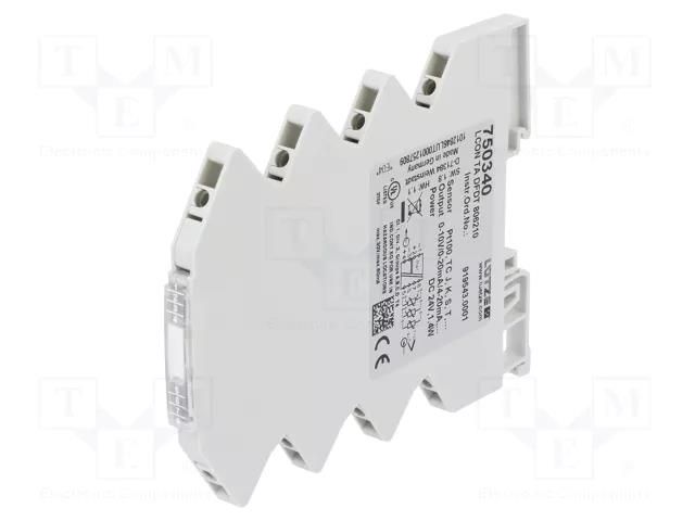 Converter: temperature; Usup: 24VDC; 6.2x90x115.5mm; IP20; LCIS LÜTZE 750340