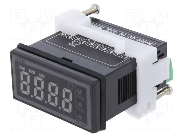 Meter; DC voltage; 5÷24VDC; on panel; Body dim: 48x24x50.5mm; 11mm AUTONICS M4NN-DV-1N