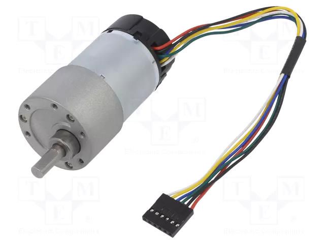 Motor: DC; with gearbox; 6÷12VDC; 5.5A; Shaft: D spring; 150rpm POLOLU POLOLU-4754