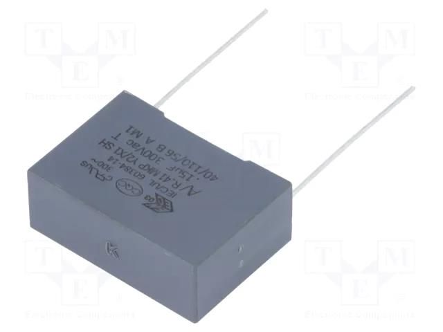 Capacitor: polypropylene; Y2; R41; 150nF; 26.5x10x18.5mm; THT; ±10% KEMET R413N315050T1K