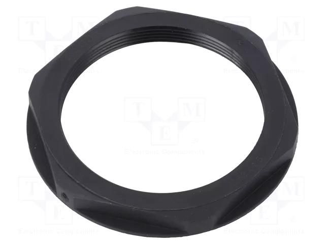 Nut; M63; polyamide; UL94V-2; 75mm; black; Thread: metric; Pitch: 1.5 LAPP LP-53119170