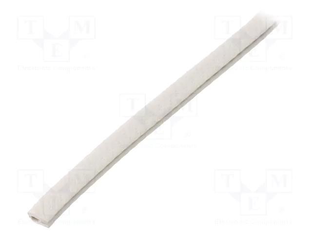Hole and edge shield; PVC; L: 10m; grey; H: 9mm; W: 6mm; industrial RST ROZTOCZE UT-4.9.03-10M