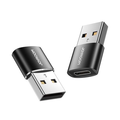 Joyroom adapter from USB Type C (female) to USB (male) 2 pcs. black (S-H152 Black), Joyroom 6941237149121 6941237149121
