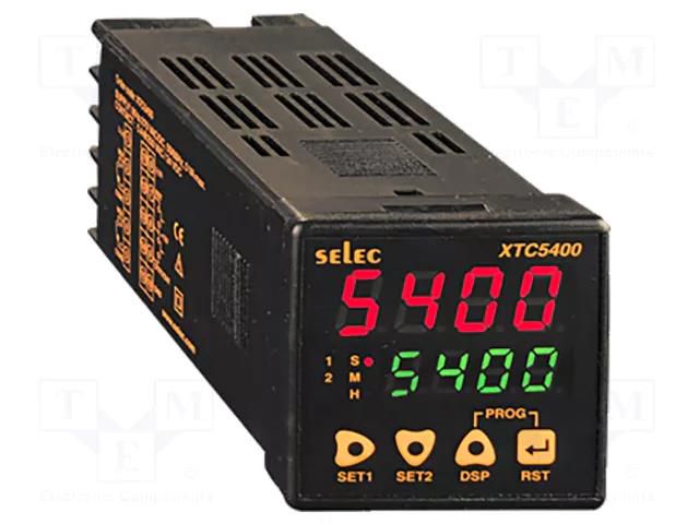 Meter: programmable; digital,mounting; on panel; LED; 4-digit SELEC XTC5400-CU