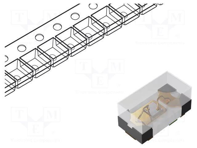 LED; yellow; SMD; 0402; 15÷40mcd; 1.6÷2.4VDC; 1x0.5x0.45mm; 120° LUCKYLIGHT LL-S160UYC-Y2-2B