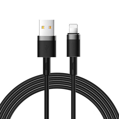 Joyroom Liquid Silicone Data Cable N2 USB-A / Lightning 2.4A 1.2m - Black, Joyroom 6941237171085 6941237171085