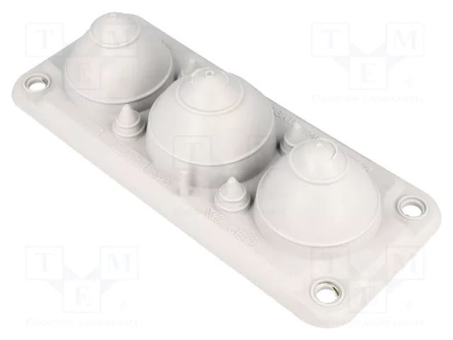 Multigate grommet; light grey; Holes no: 7; -40÷100°C; IP66,IP67 TRELLEBORG MC3/7