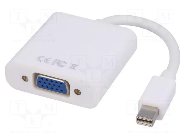 Converter; D-Sub 15pin HD socket,mini DisplayPort plug; 0.15m AKYGA AK-AD-39