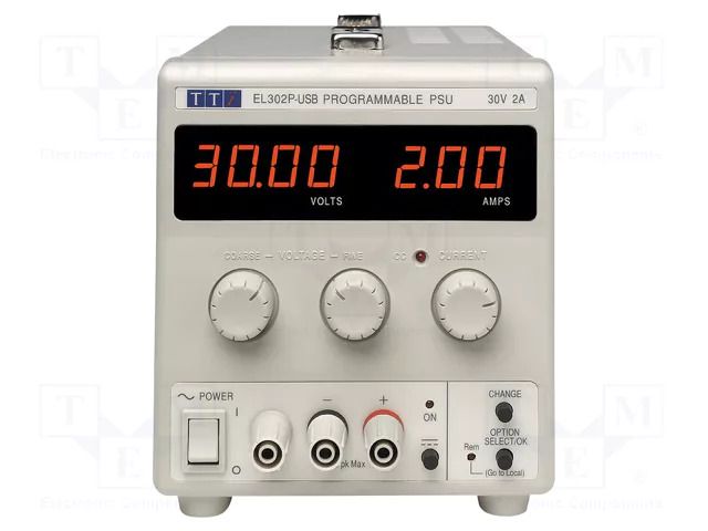 Power supply: programmable laboratory; Ch: 1; 0÷30VDC; 0÷2A; 100mV AIM-TTI EL302P-USB