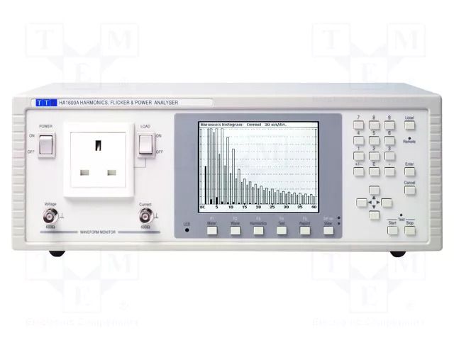 Meter: power analyzer; Display: LCD; Interface: RS232,USB; 16A AIM-TTI HA1600A-SCHUKO