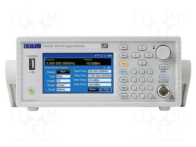 Laboratory generator: signal; 3GHz; LCD TFT 4,3"; 480x272; Ch: 1 AIM-TTI TGR2053-U01