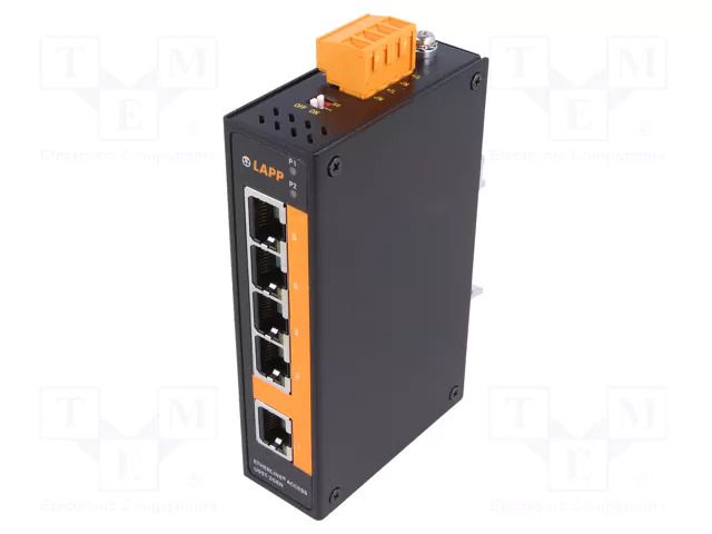 Switch Ethernet; unmanaged; Number of ports: 5; 12÷48VDC; RJ45 LAPP 21700123