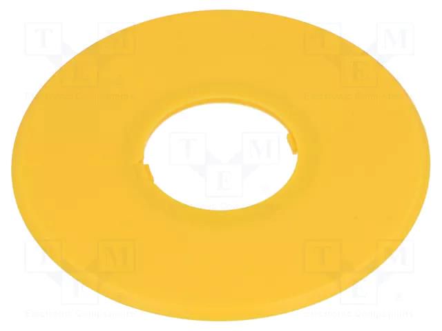 Warning plate; 22mm; Ømount.hole: 22mm; Ø: 60mm IDEC HWAV-0-Y