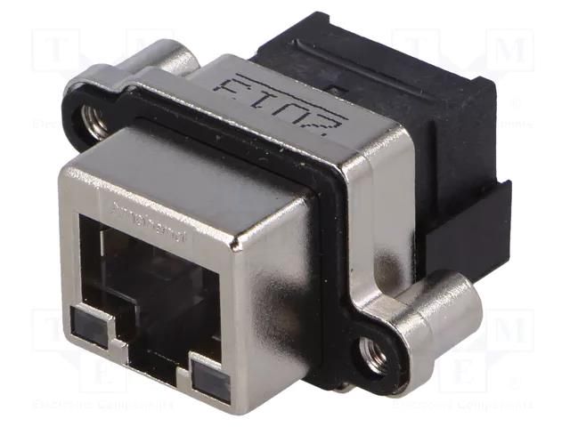 Connector: RJ45; socket; UL94V-0; IP67; for panel mounting; THT AMPHENOL COMMUNICATIONS SOLUTIONS MRJ-5380-M1