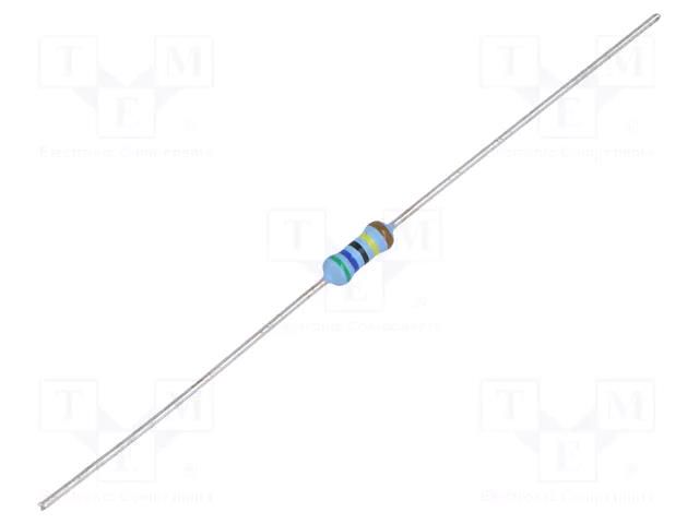 Resistor: thin film; THT; 5.6MΩ; 600mW; ±1%; Ø0.6x28mm; Ø2.5x6.5mm VISHAY MRS25000C5604FCT00