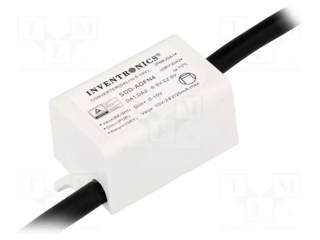 Power supply: DALI controller; LED; 10÷24V; IP66; 48.5x27.2x22mm INVENTRONICS SDD-ADFN4