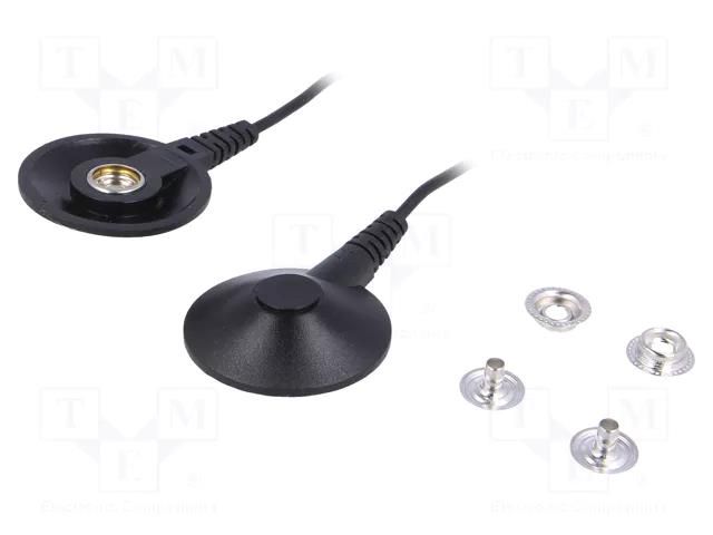 Ground cord; ESD; Application: earthing ESD matts to ground STATICTEC PRT-STW1410