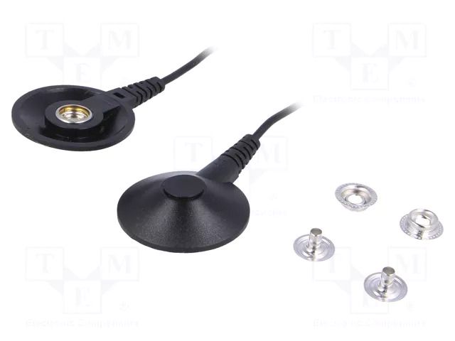 Ground cord; ESD; Application: earthing ESD matts to ground STATICTEC PRT-STW1410