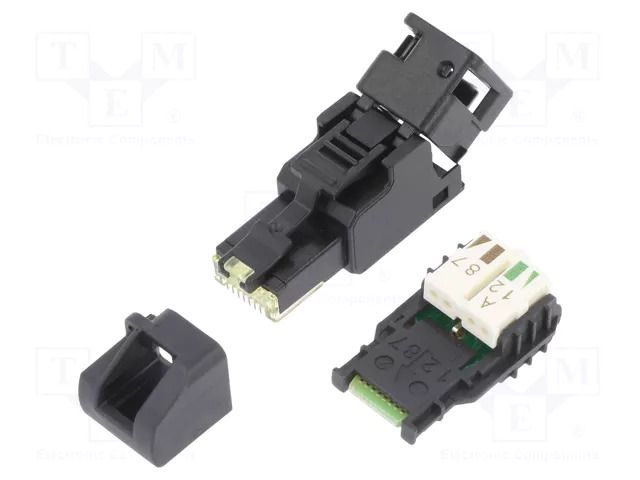Connector: RJ45; plug; PIN: 8; Cat: 6a; unshielded; gold-plated TELEGÄRTNER J00026A3002