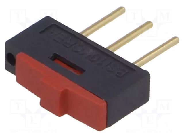 Switch: slide; Pos: 2; 0.3A/24VDC; THT; Leads: for PCB; BSI SUNGMUN ELECTRONICS BSI-10