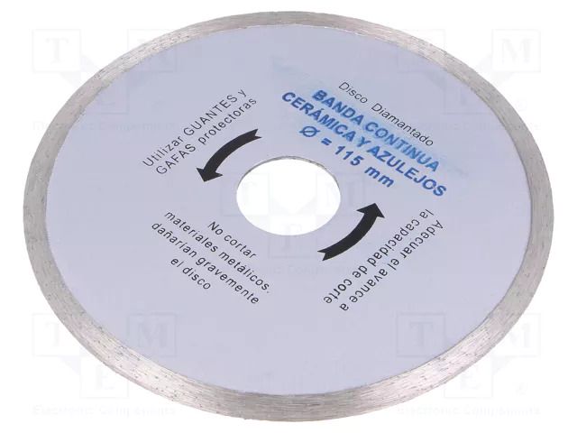 Cutting wheel; Ø: 115mm; granite; Holder: assembly hole; 22mm MEDID MED.BC115