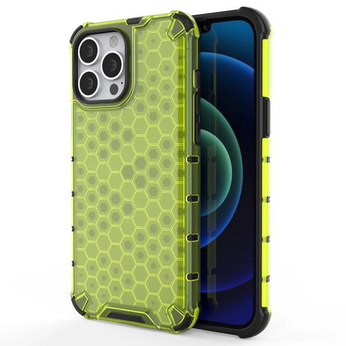 Honeycomb Case armor cover with TPU Bumper for iPhone 13 Pro Max green, Hurtel 5907769326745