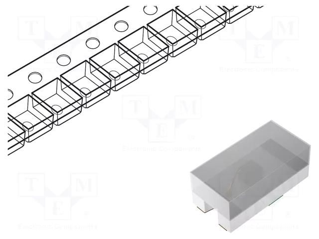 LED; amber; SMD; 0402; 28.5÷90mcd; 1.9÷2.4VDC; 1x0.5x0.4mm; 130° BROADCOM (AVAGO) HSMA-C280