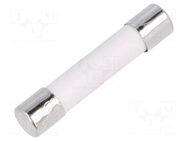 Fuse: fuse; 20A; 250VAC; time-lag; ceramic,cylindrical; 6.3x32mm CONQUER ELECTRONIC ADA20A250V