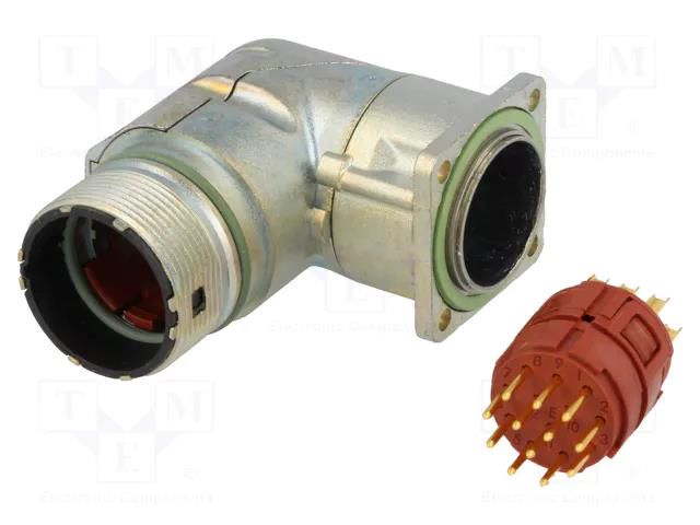 Connector: M23; socket; PIN: 12; male; soldering; angled 90°; 7A LAPP 25009704