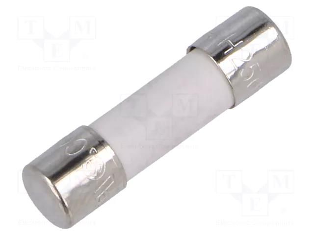 Fuse: fuse; 800mA; 250VAC; time-lag; ceramic,cylindrical; 5x20mm CONQUER ELECTRONIC UDA800MA250V