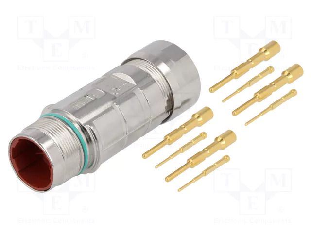 Connector: LS1; plug; PIN: 8(4+4); male; crimped; for cable; IP68 LAPP 75009697