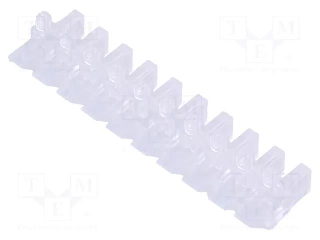 Fiber for LED; 2x5mm; L: 14.4mm; No.of mod: 10; rectangular MENTOR 1273.1010