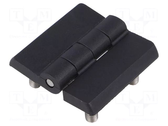 Hinge; Width: 40mm; polyamide; black; H: 40mm; with assembly stem RST ROZTOCZE 3.ZN60.102-07