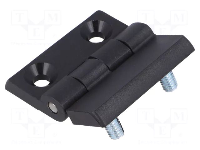 Hinge; Width: 50mm; polyamide; black; H: 50mm; with assembly stem RST ROZTOCZE 3.ZN65.103-07