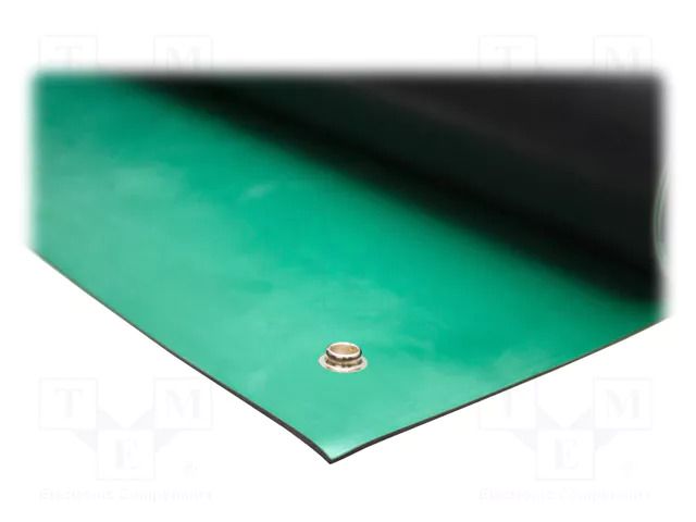 Mat: bench; ESD; green; L: 1.2m; Width: 0.6m; Thick: 2mm; rubber COBA EUROPE COBA-CDR040004