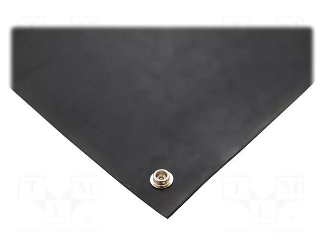 Mat: floor; ESD; black; L: 1.2m; W: 0.6m; Thk: 3mm; rubber COBA EUROPE COBA-ESDF010005