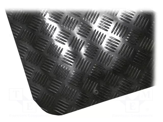 Mat: floor; antislip,anti fatigue; ESD; black; L: 1m; W: 0.6m COBA EUROPE COBA-SN010004