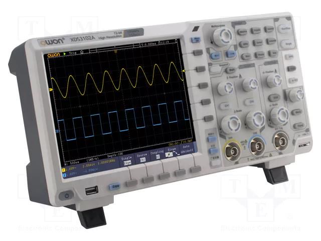 Oscilloscope: digital; Ch: 2; 100MHz; 1Gsps; 40Mpts; LCD TFT 8" OWON XDS3102/B