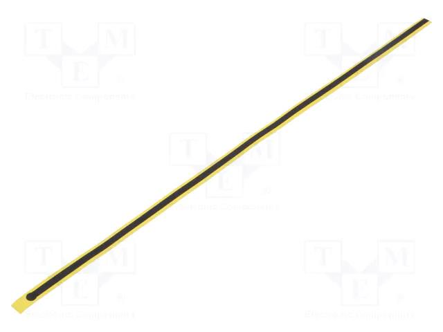 ESD shoe grounder; ESD; 600mm; 100pcs; black,yellow STATICTEC PRT-STW1555
