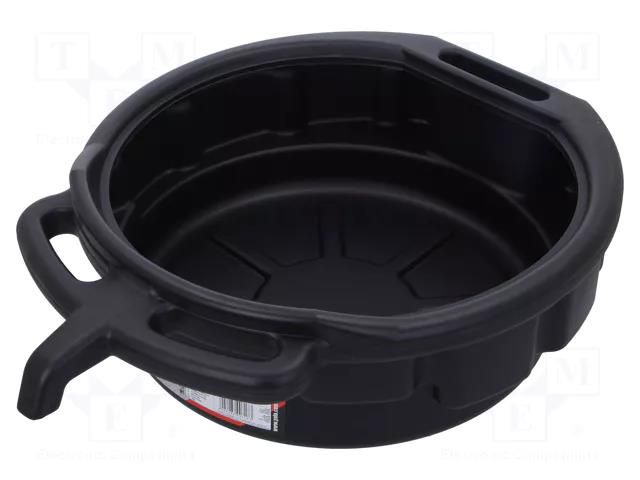 Oil drain pan; polyetylene; 15l YATO YT-0717