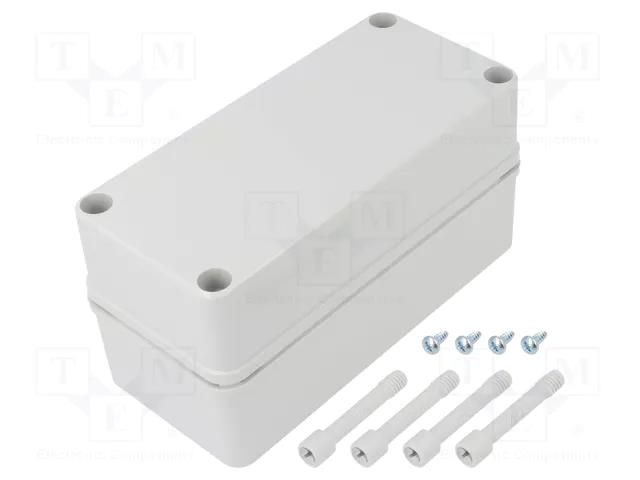 Enclosure: multipurpose; X: 80mm; Y: 170mm; Z: 85mm; PICCOLO; ABS FIBOX ABSD85G